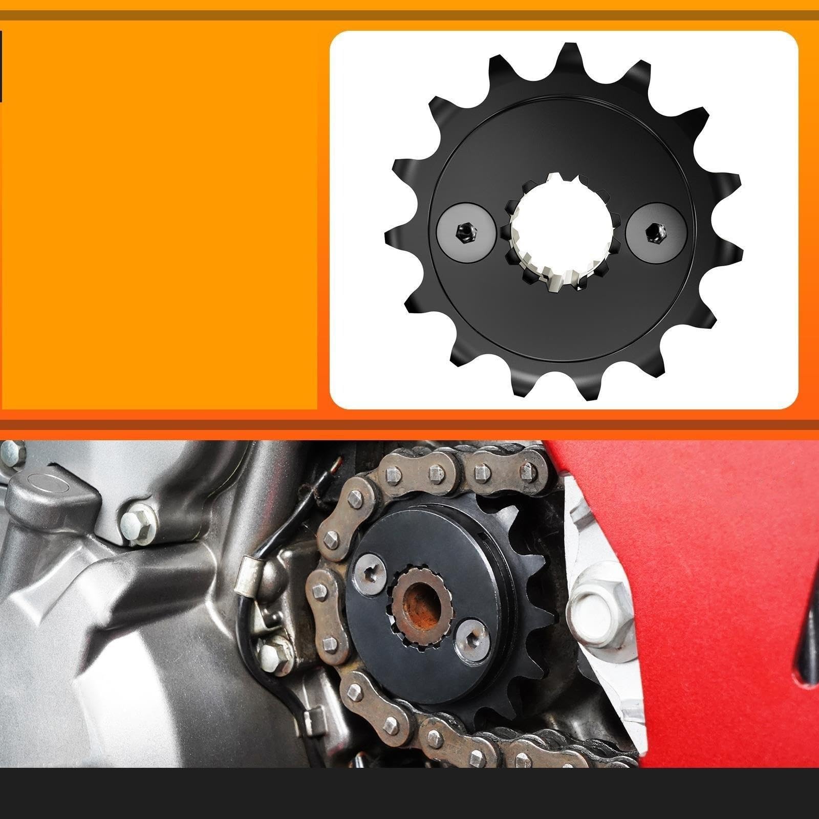 Moto Piñon Delantero， Para XR650L 1993-2025. cadena retenedor placa，