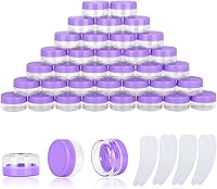 Vista 19 de 100 piezas de 10 gramos de contenedores de muestra, tarros vacíos de 10 ml con tapas, pequeños contenedores cosméticos, tarros de muestra mini con 8