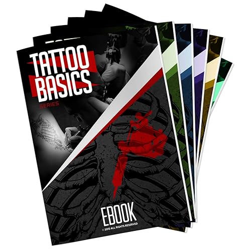 Miniatura 9 de Kit de tatuaje completo Rehab con 2pistolas, fuente de alimentación, agujas, 4tintas y más