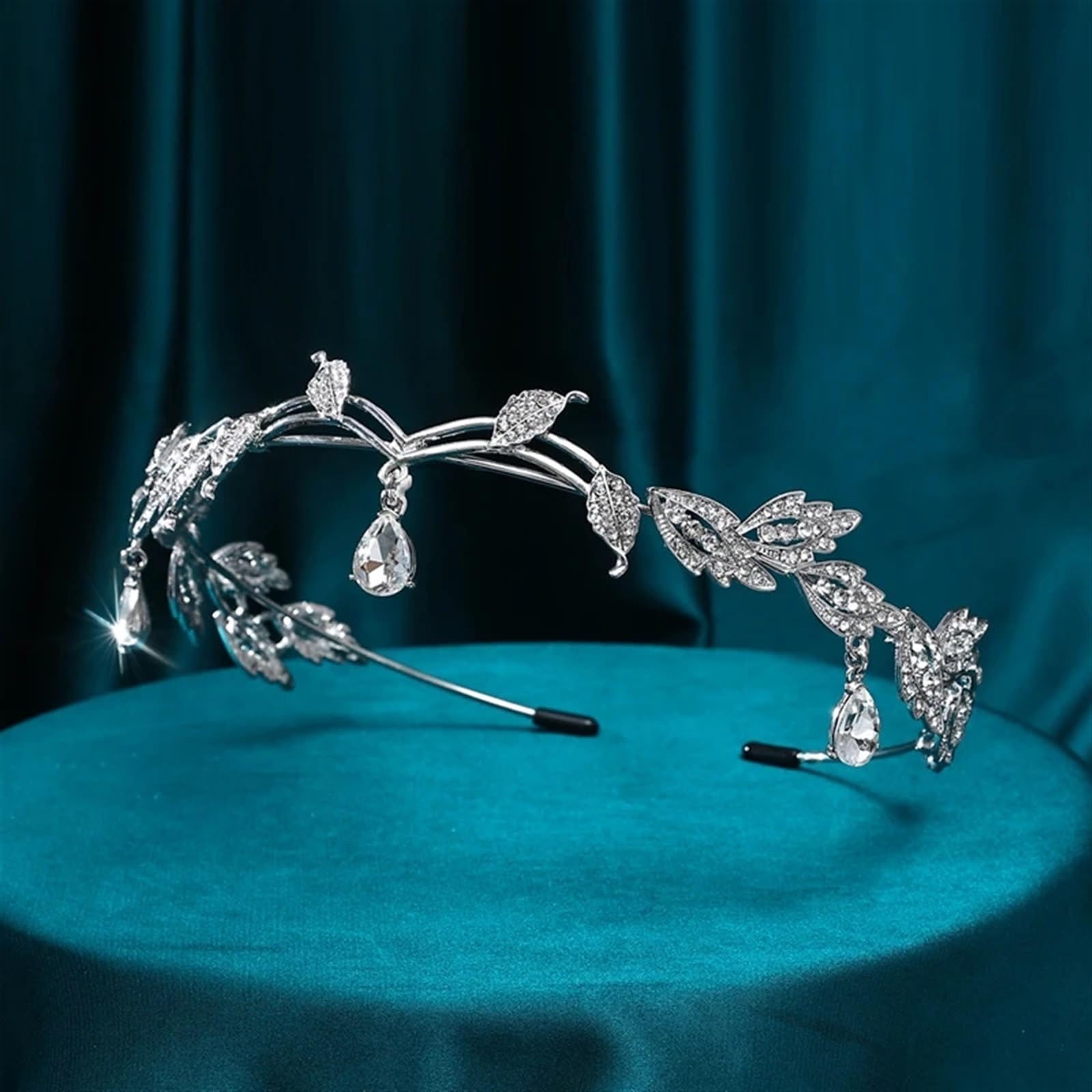 Corona Principessa In Cristallo Nero - Per Ragazze E Donne, Con Strass, Per Feste E Matrimoni - Foto 6