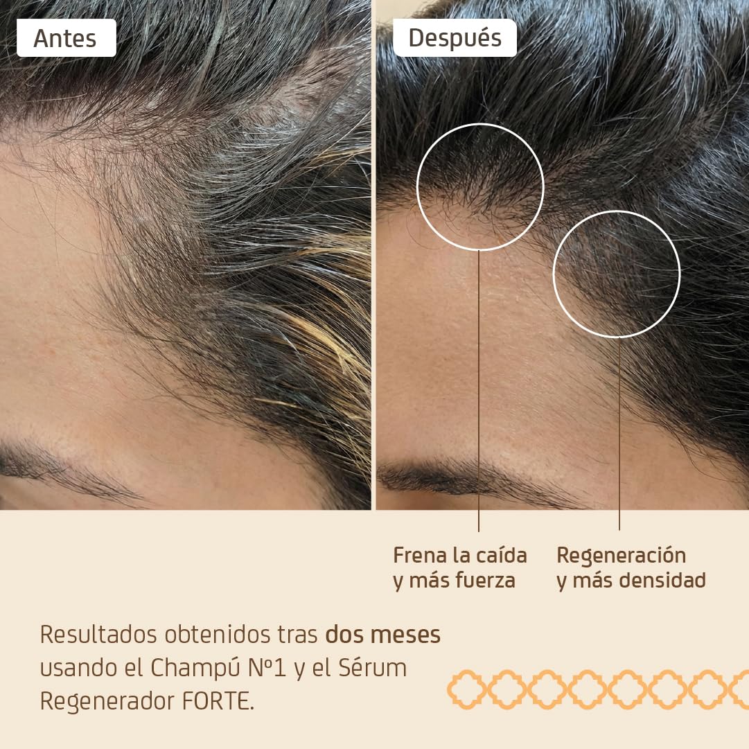 Nuggela & Sulé Champú Nº1 + Sérum Regenerador Forte. Grosor. 250 ml + 70 ml