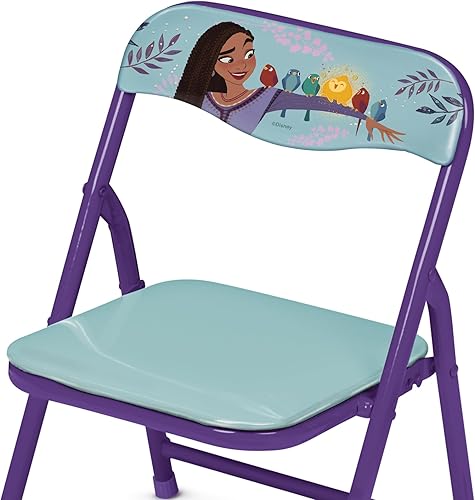 Miniatura 6 de Disney's Wish Juego de mesa y silla para niños pequeños de 24 a 48 meses, incluye 1 mesa y 1 silla - Construcción de metal resistente, mesa 20