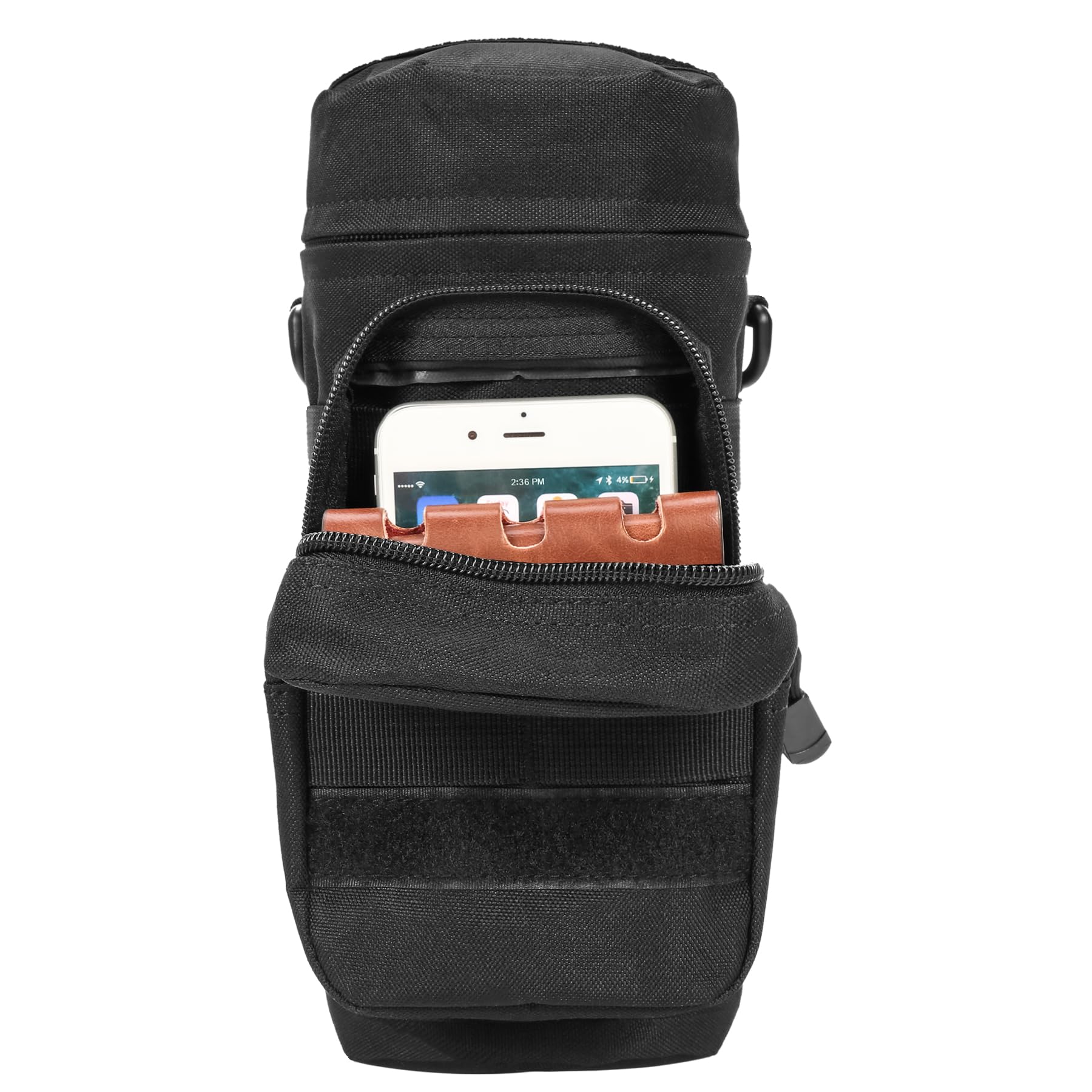 Bvya Taktische Molle Wasserflaschentasche – Mit Schultergurt, Wasserabweisend, Für Outdoor, Camping, Jagd