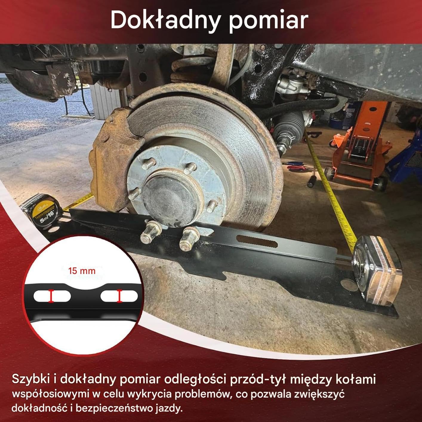 Narzędzie do geometrii pojazdu Wytrzymałe Przybory Do Precyzyjnych Pomiarów