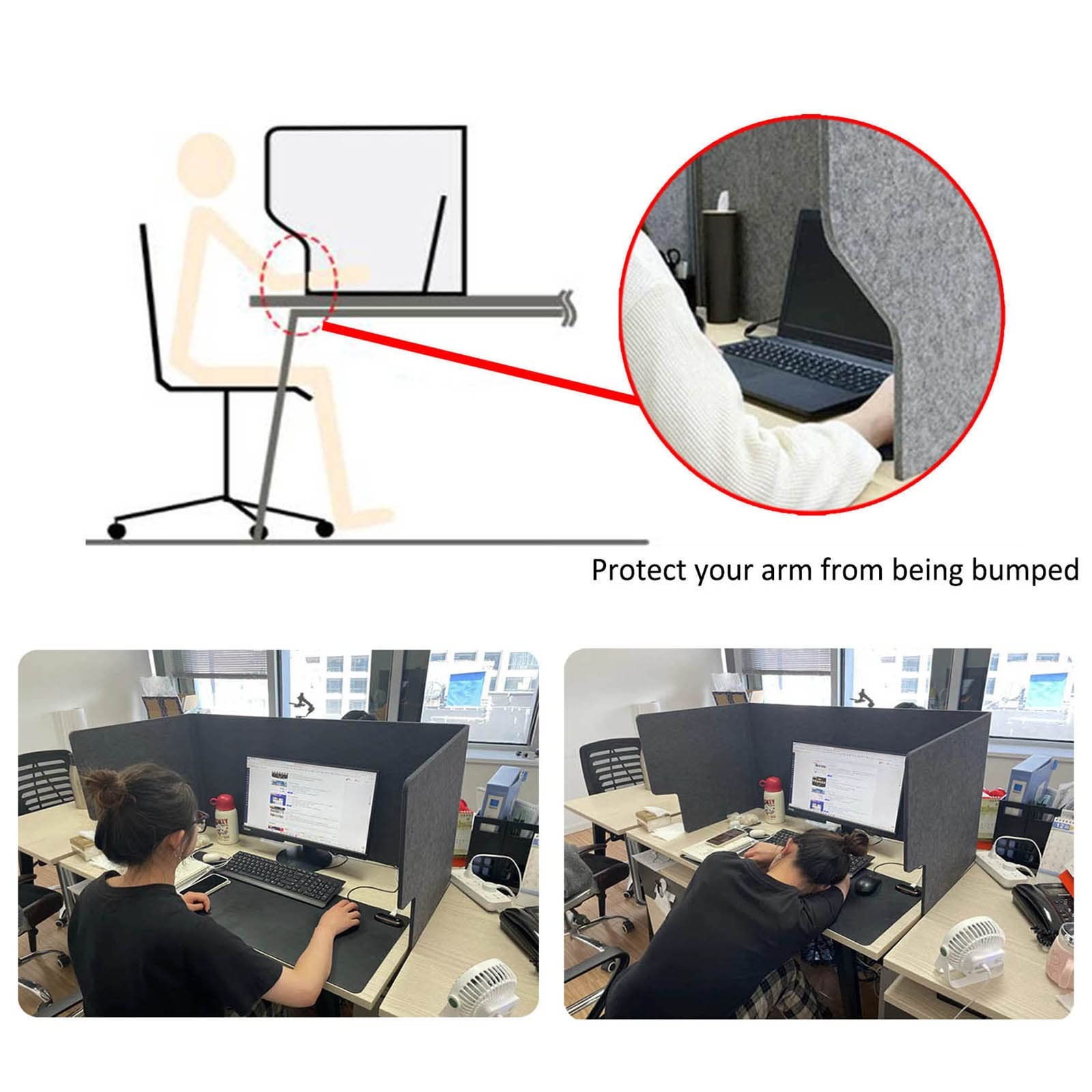Cloison de séparation acoustique pour bureau. Cloison de séparation insonorisée réduisant le bruit et les distractions visuelles. Écran de confidentialité autonome pour bureaux. Postes de travail idé