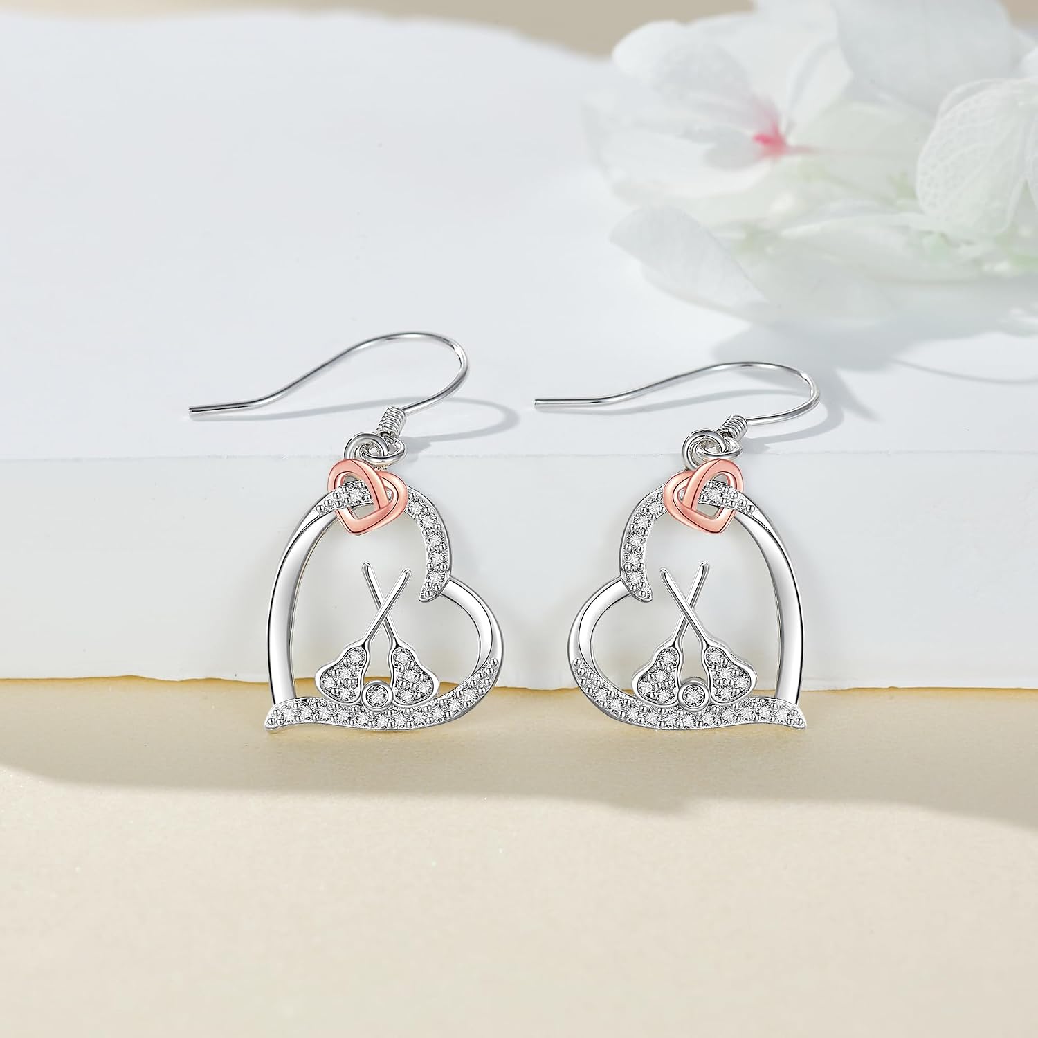 YAFEINI Sterling Silver Golf Hockey Baseball Lacrosse Earrings Heart Sport Jewelry for Women Birthday Christmas Gifts