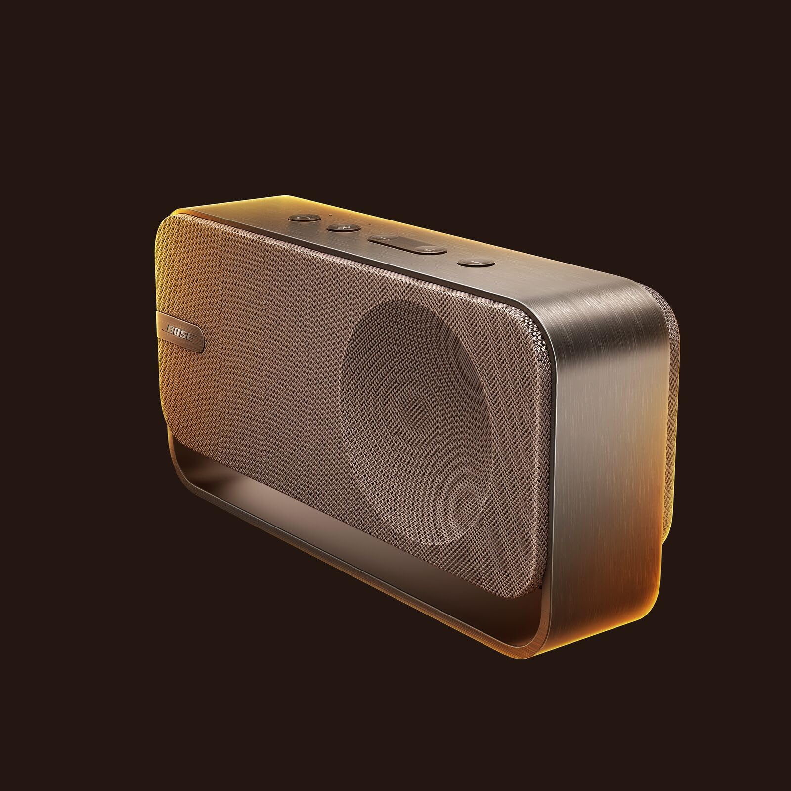 Bose SoundLink Home Lautsprecher, Premium, tragbarer und kabelloser Bluetooth-Regal-Lautsprecher, bis zu 9 Stunden Akkulaufzeit, Warmes Holz