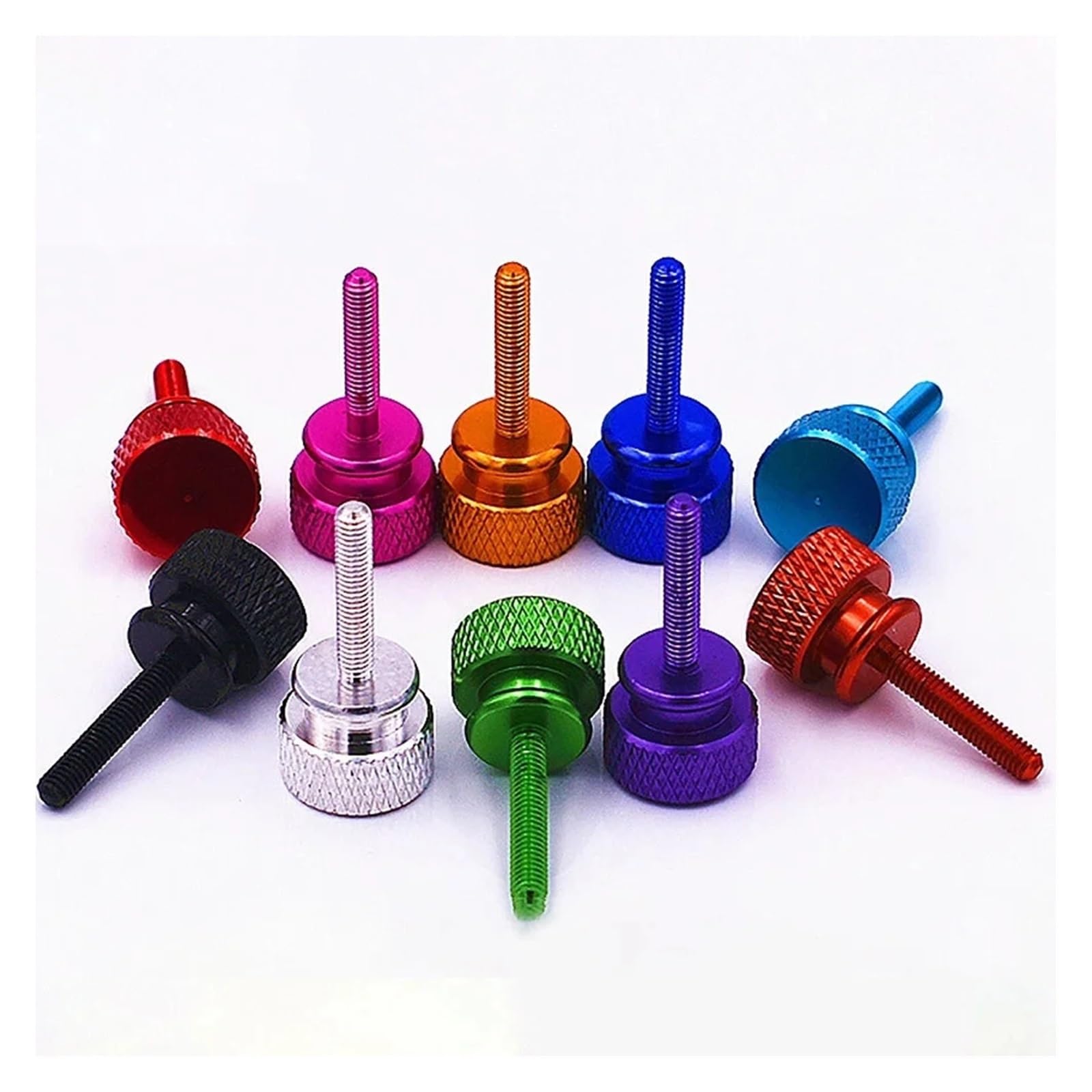 Bulloni di serraggio Manuale M3. Lunghezza Vite: da 5 a 16 Millimetri. Realizzati in Lega di Alluminio.(Dark Red,20PCS_M3X16MM)