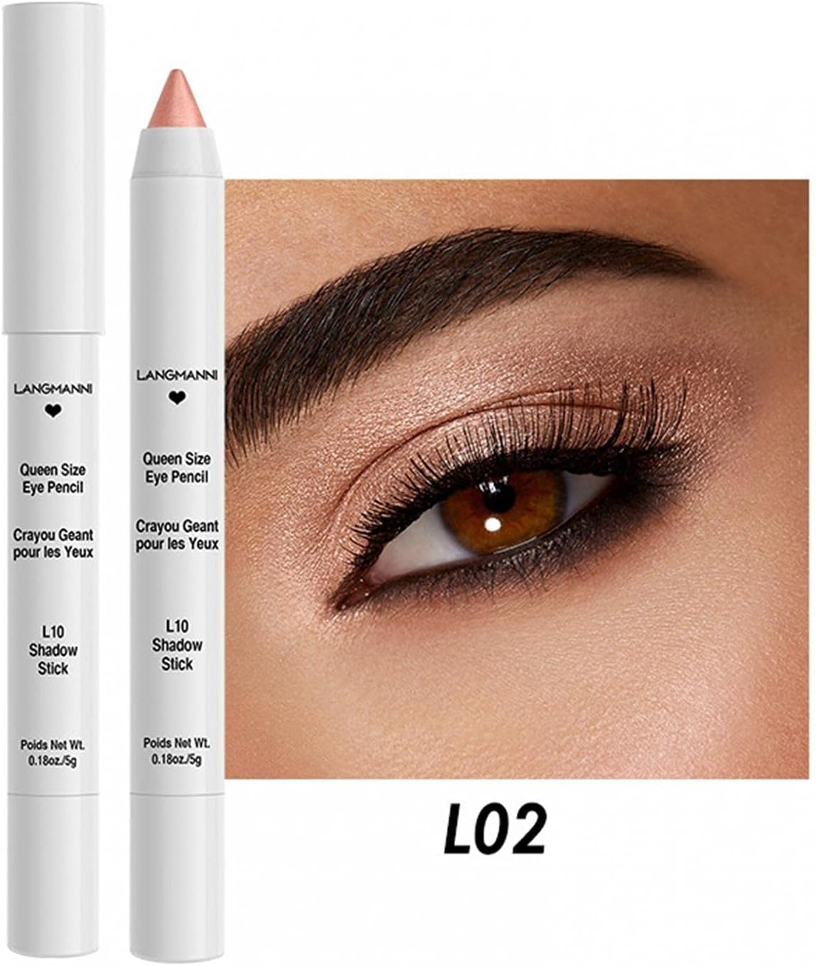 Women Eyeshadow Pen, Sparkling Eye Shadow Stick, Lasting, Pencil Sharpener Eye Shadow Pen