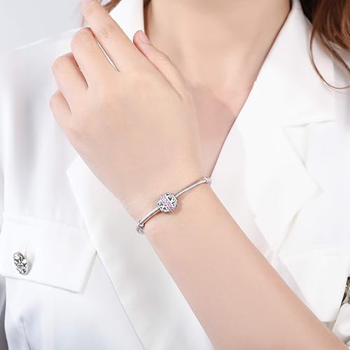 Miniatura 3 de Abalorios de plata de ley 925 para pulseras Pandora con texto en inglés "I Love You to Infinity and Beyond", para esposa, Día de la Madre, Navidad,