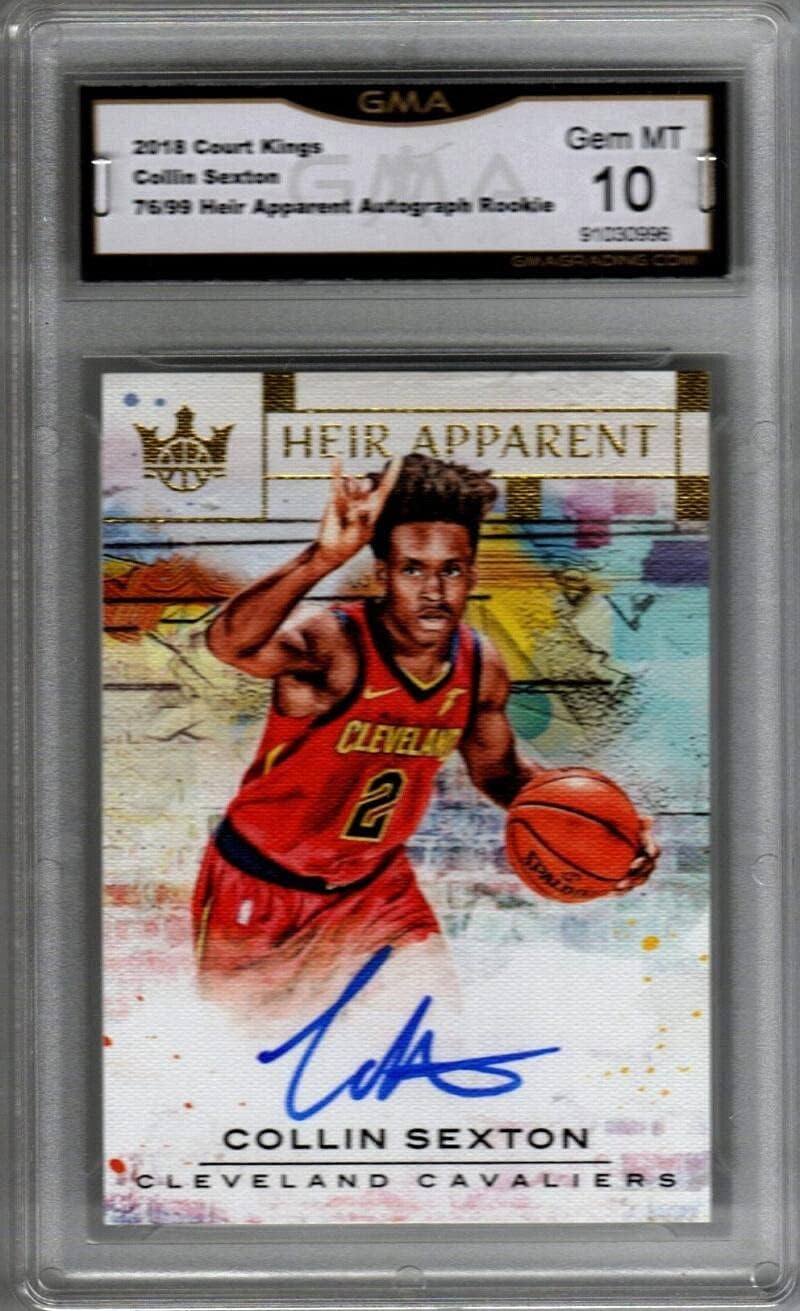 2018-19 Panini Court Kings Heir Apparent #HA-CSX Collin Sexton RC Rookie AUTO Autograph 76/99 Basketball Trading Card (Graded GMA 10 GEM MINT)