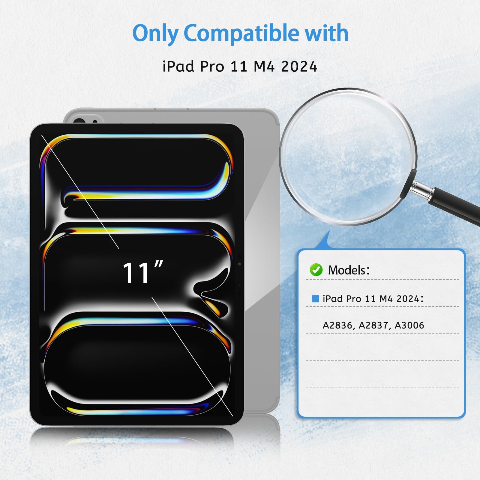 MOBDIK 2 Pack Paperfeel Screen Protector Compatible with iPad Pro 11 M4 (2024) New Version Crafted for Natural Writing, Less Reflection, Nib Friendly, with Easy Installation Kit