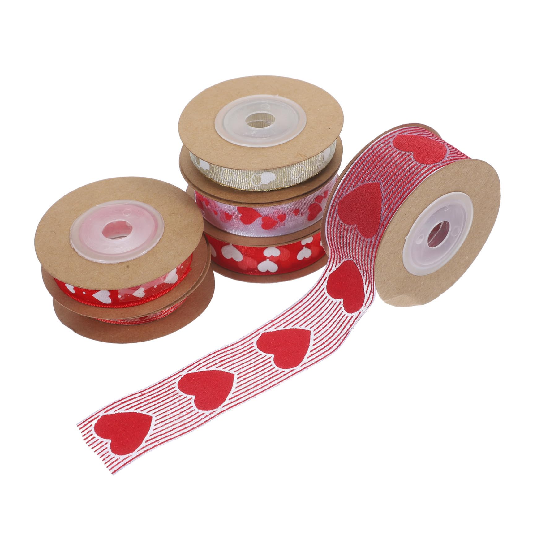 SEWACC 18rollen Herz-ripsband Für Valentinstag Pro Für Hochzeiten Und Dekoration Bunte Und Strapazierfähige Geschenkverpackungsbänder