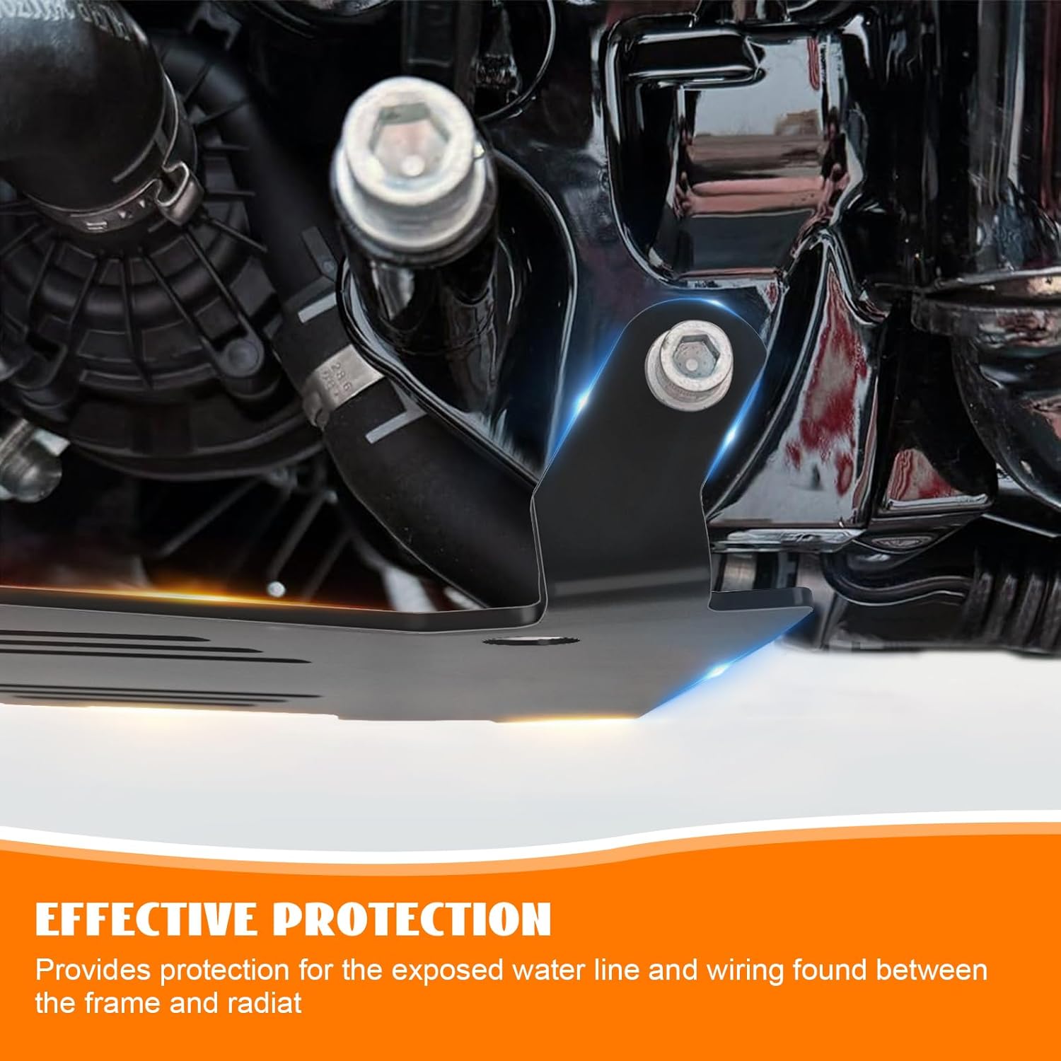 Touring Skid Plate Lower Engine Chassis Protection Guard Black Fit for Harley CVO Street Glide FLHXSE FLHX Road Glide FLTRX FLTRXSE FLTRXSTSE 2023 2024-Later