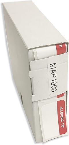 Miniatura 9 de tabbies TAB01730, etiquetas de alerta de aleaciónreacciones farmacológicas, 250  rollo, rosa