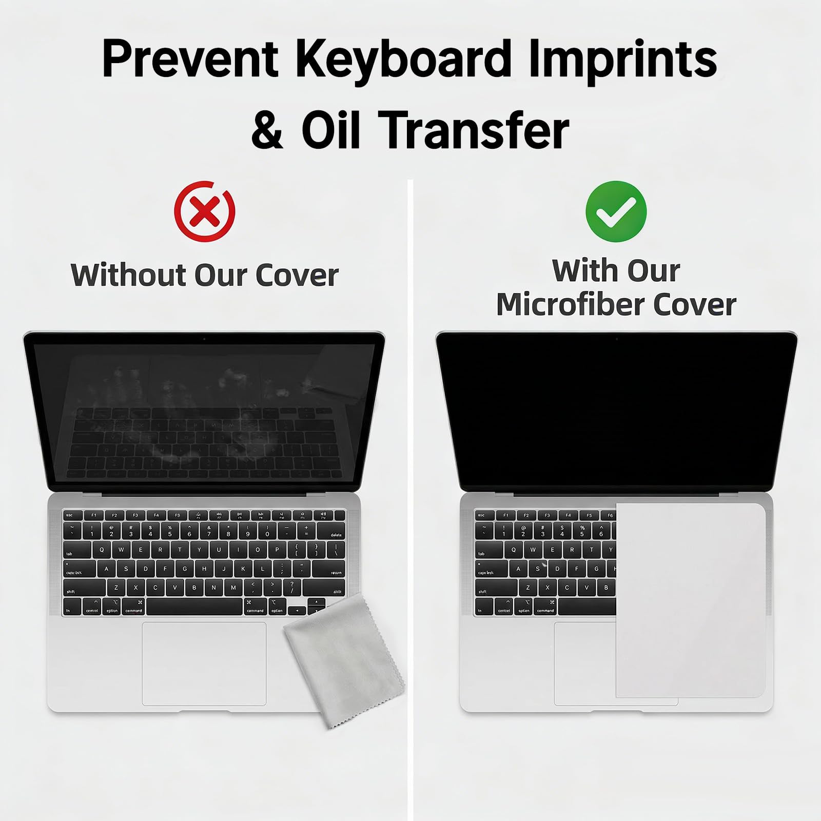 Protector de Teclado para MacBook Air 13, Protector de Teclado Portátil Ultra fino, Compatible con MacBook Air 13 Pulgadas, Diseñado para Proteger tu Teclado de Polvo y Arañazos
