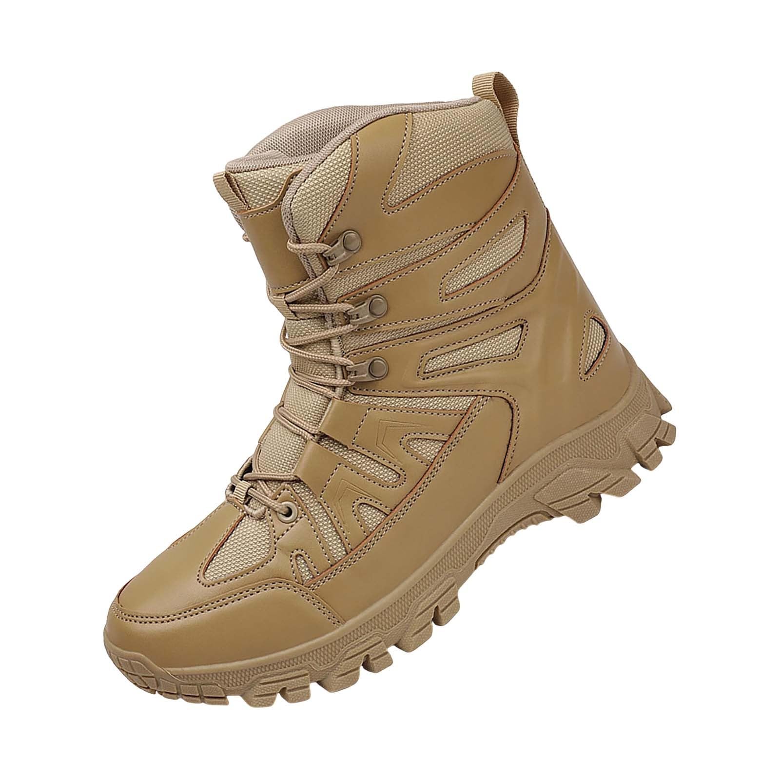 Wanderstiefel Herren Wasserdicht Trekkingstiefel Vintage Schnürstiefel