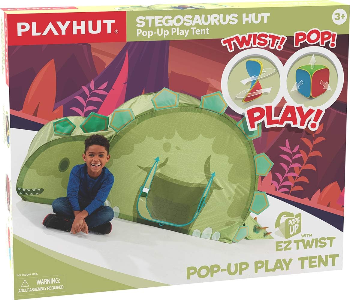 Basic Fun Playhut Stegosaurus Hut Pop-Up Play Tent