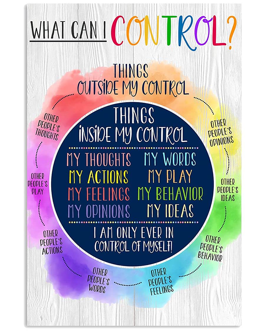Amazon.com: Kashe Back To School Poster What Can I Control Poster School  Counselor Sign Classroom Wall Art School Social Worker Office Decor  Counseling Poster Guidance Counselor Growth Mindset Printable(Multi 4):  Posters &