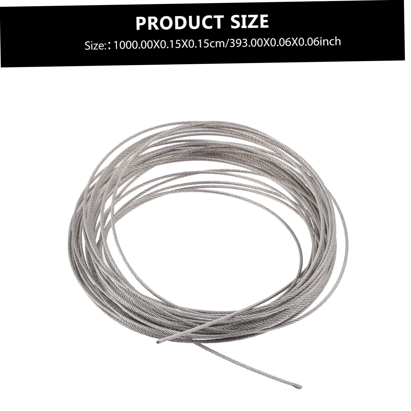 Alipis 10M Wire Rope for Clothes Line Railing Wire for Outdoor Use Multi Functional Hanging for Garden and Patio Projects