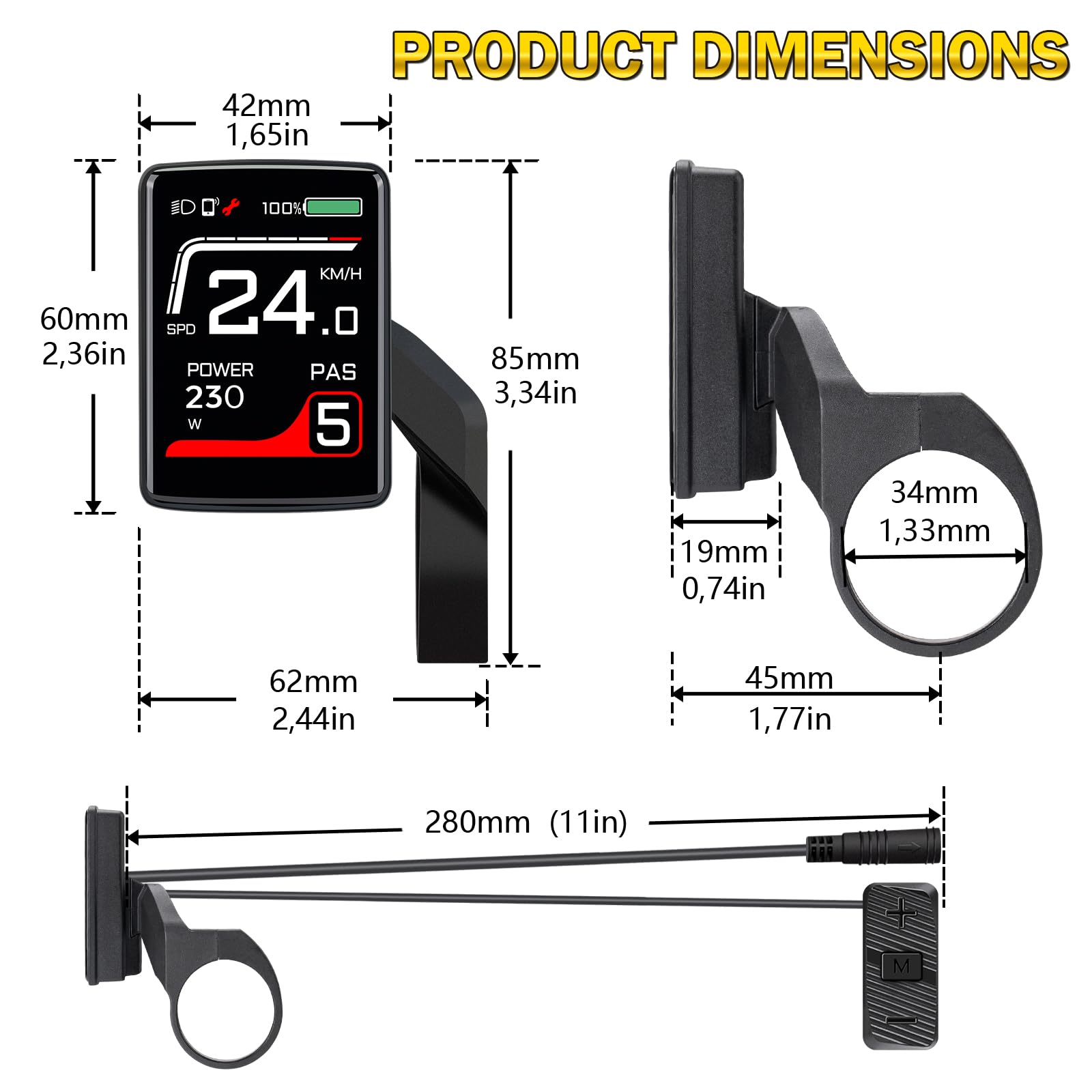8Fun Bafang BBS02 Kit moteur pédalier de 68 mm pour vélo électrique 8Fun Bafang BBS02 Kit moteur pédalier de 68 mm pour vélo électrique