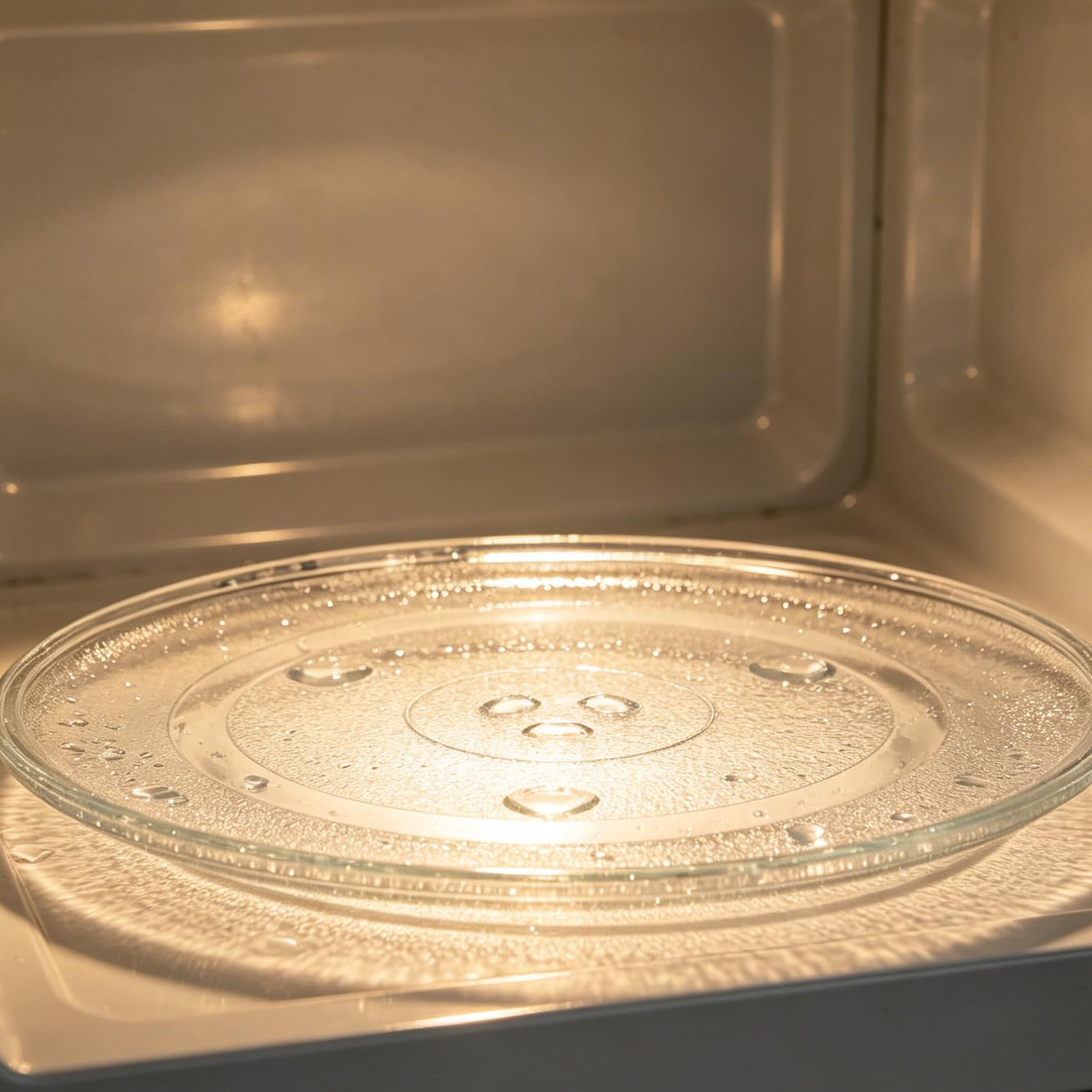 1 juego de plato giratorio de vidrio para horno con acoplador - Bandeja de repuesto para microondas de 31 cm y soporte de guía de rodillos para aplicaciones de horno microondas de cocina de