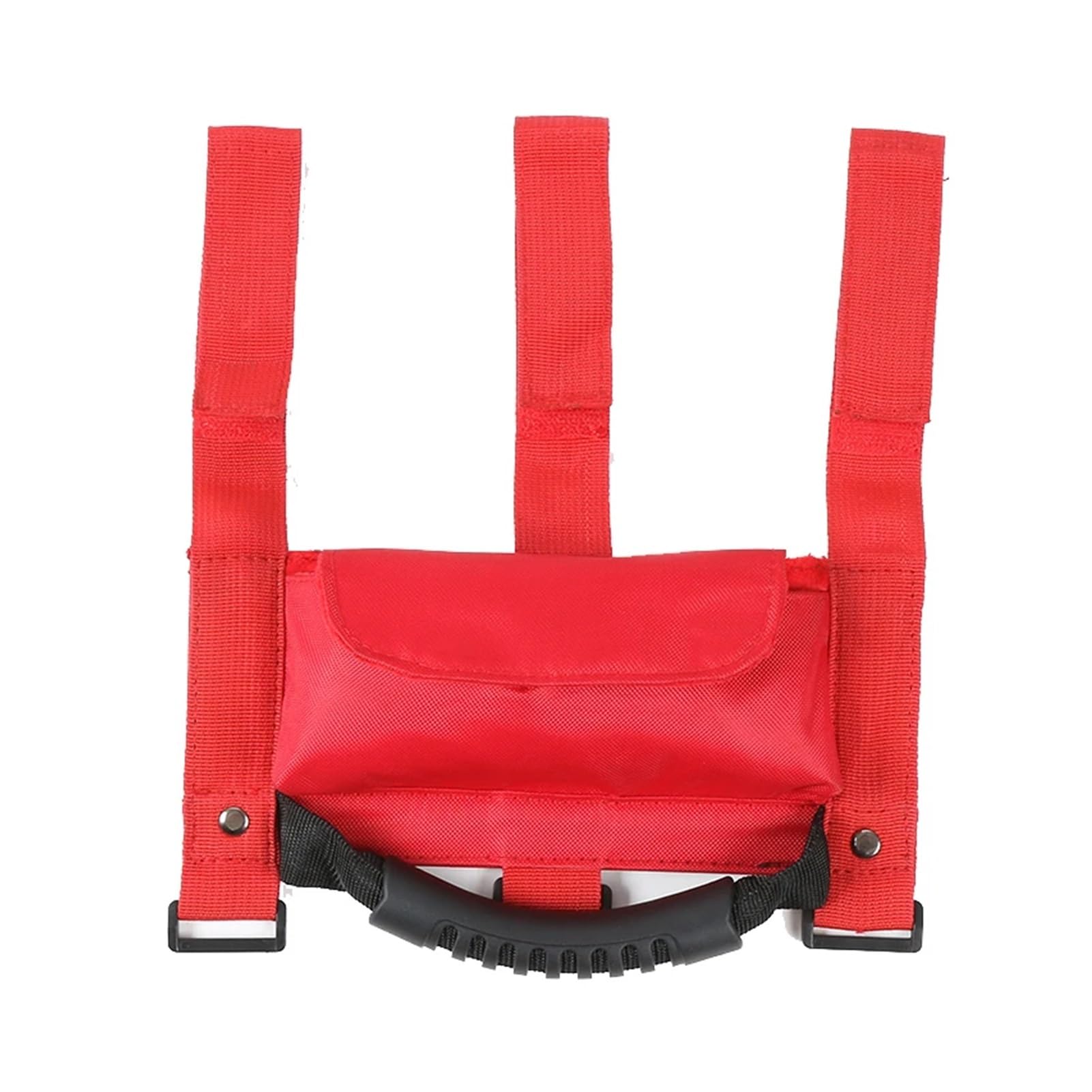 XTVKFWJAB Car Roll Bar Grab Handle with Sunglasses Holder Storage Bag Armrest Pouch Bag Accessories Compatible with Jeep Wrangler CJ TJ JK JL(Red)