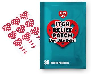 Fabric Heart Bug Bite Relief Patches