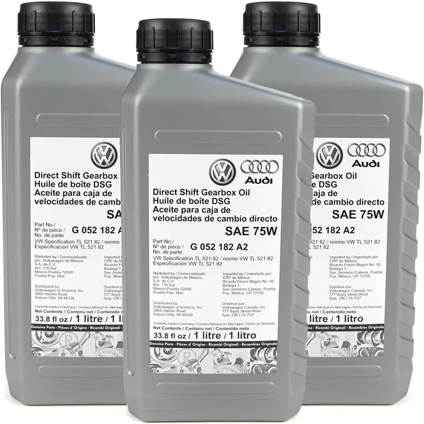 Genuine OEM Dual Clutch Transmission Fluid - Auto Trans Oil (DCTF-1) (SAE 75W) (3 Liters)