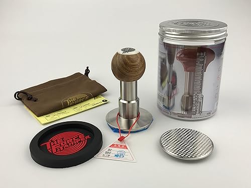 Miniatura 4 de The Force Tamper  Tamper de café de impacto automático  presión de contorno ajustable y juego de gofres de autolelación