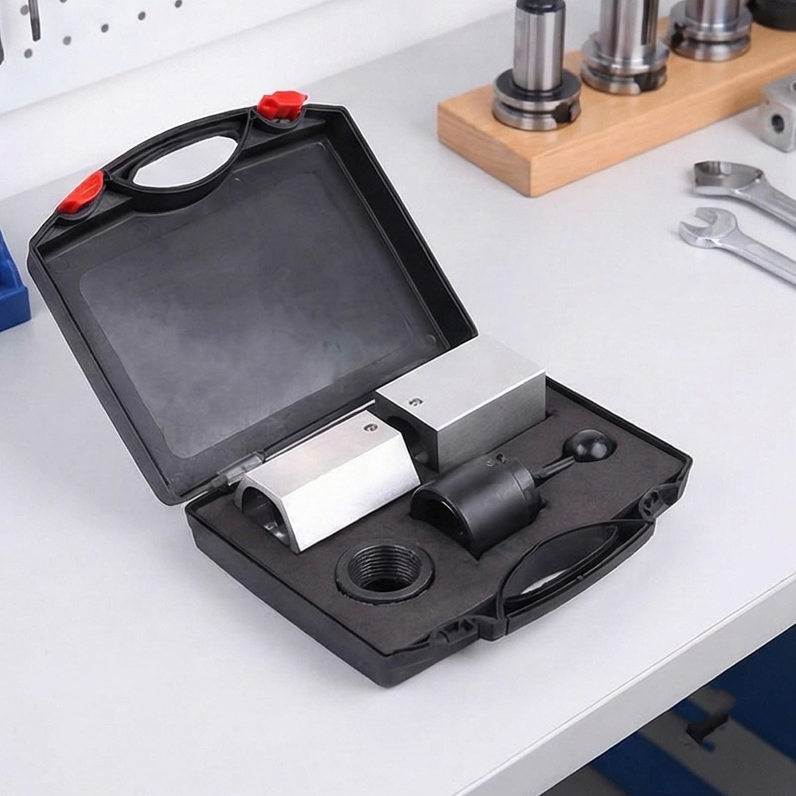 Accesorio de bloque cuadrado hexagonal 5C preciso con extensión para montaje rápido de pinza de mecanizado