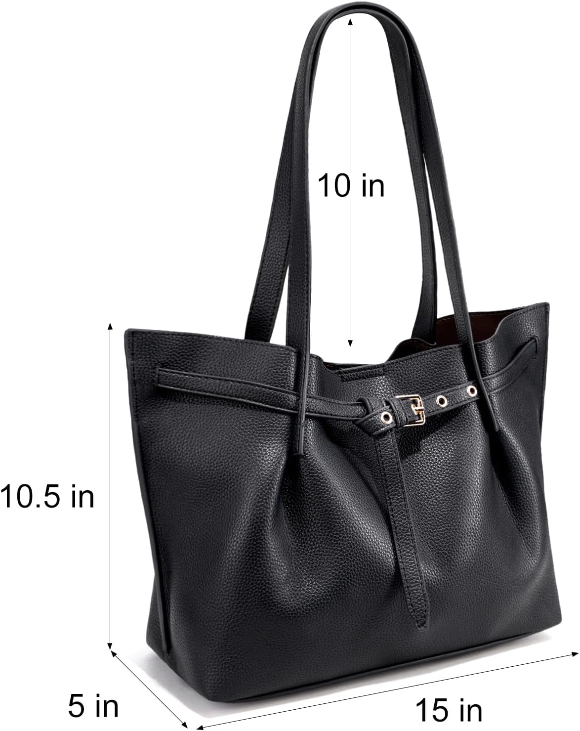 Montana West Tote Bag for Women Designer Purses and Handbags with Belted Detailing - Image 6