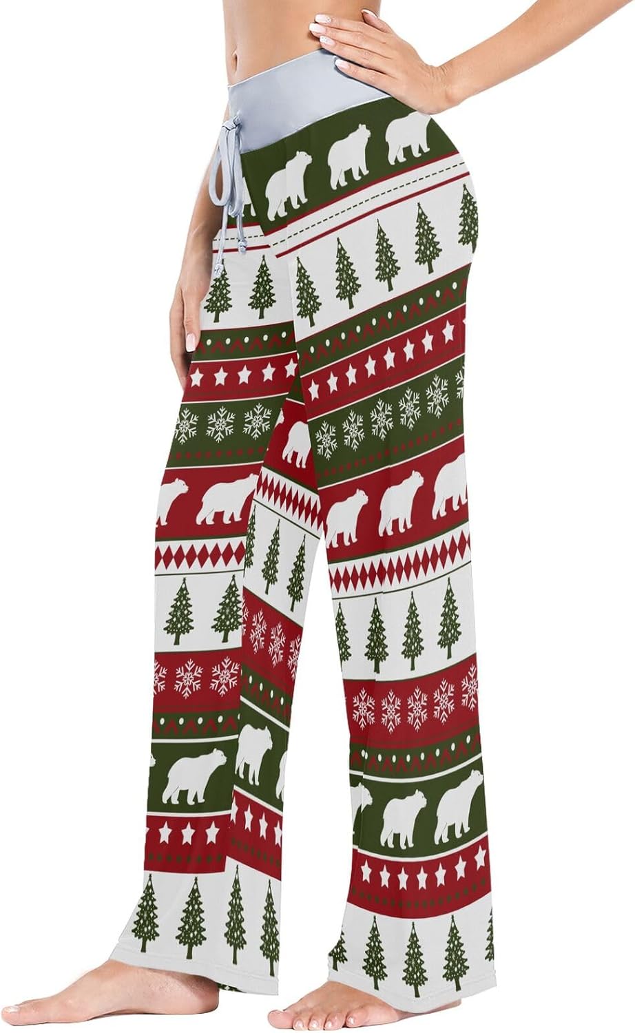 Men Women Pajama Pant Lounge Pajama Bottoms Elastic Waistband Sleepwear PJs Sleep Pants - Image 2