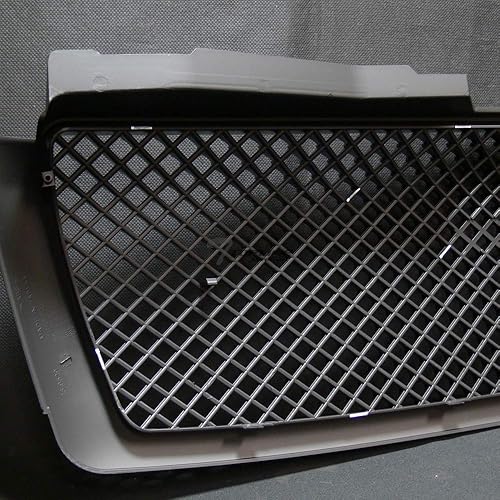 Miniatura 7 de Rejilla de protección de parachoques delantero de malla negra brillante ABS 1 pieza diseño compatible con Chevy Avalanche 07-13 / 07-14 Tahoe