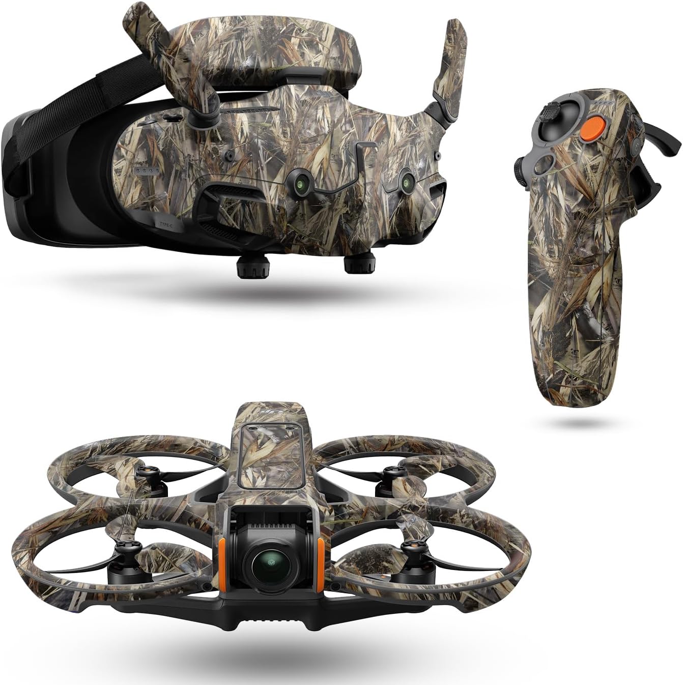 Drone Skin Compatible with DJI Avata 2 Bundle (2024) - Drt - Premium 3M Vinyl Protective Wrap Decal Cover - Easy to Apply | Crafted in The USA by MightySkins