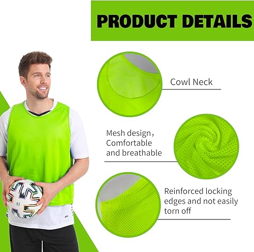 Miniatura 2 de 122448PCS Pinnies Youth Team Pennies para Deportes Niños y Chalecos Scrimmage para Fútbol Baloncesto Jersey Practice