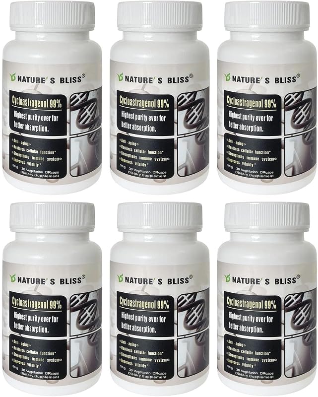 Nature'sbliss Suplemento de Astrágalo com Cycloastragenol 99% - 180 cápsulas
