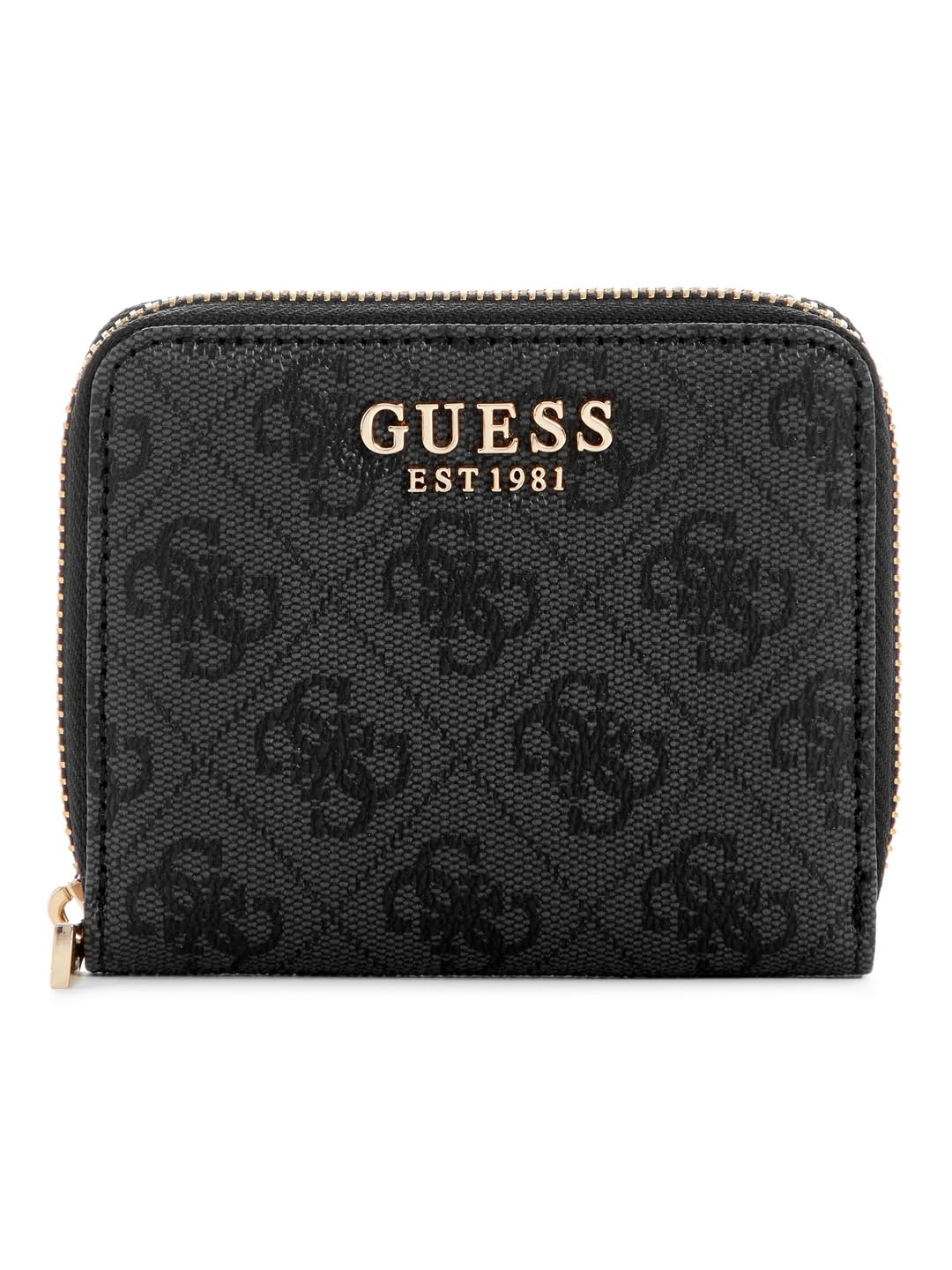 Porte-monnaie GUESS Laurel II en cuir gaufré avec fermeture éclair
