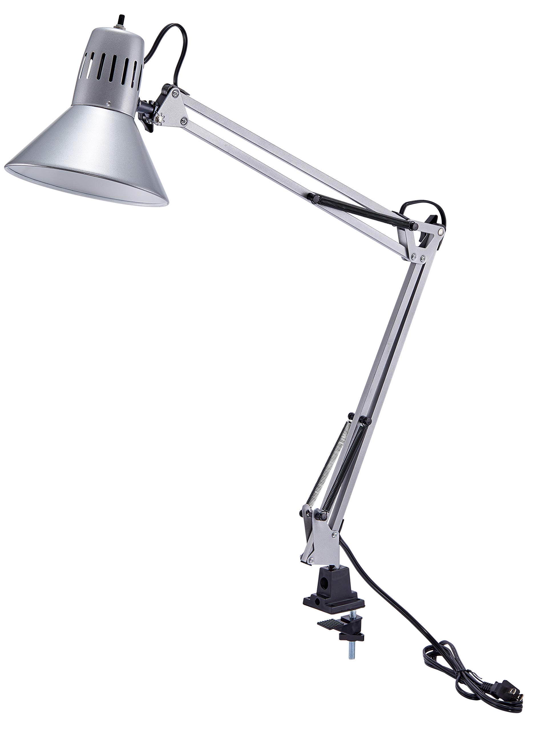Buy Bostitch Office VLF100SLV Swing Arm Desk Lamp with Clamp Mount, 36