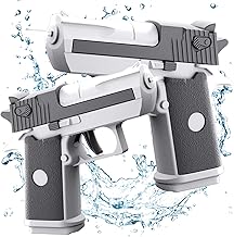 2 Stück Wasserpistolen für Kinder,Mini Wasserpistolen,Wasserpistole mit großer Reichweite,Premium Wasserpistolen Set,für Sport,Pools,Strände und Wasserschlachten im Freien