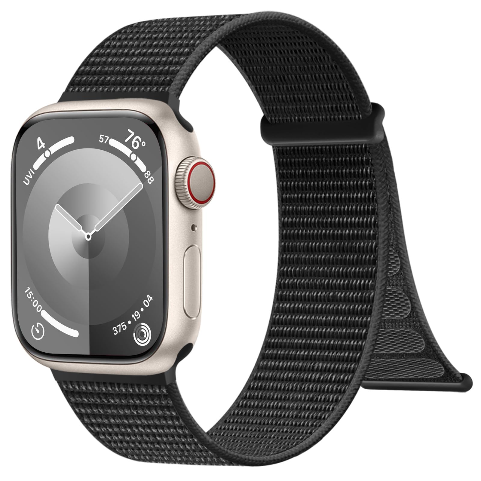 IMIVIO Compatible with Apple Watch Bands 40mm 44mm 45mm 38mm 41mm 42mm 46mm 49mm for Women Men, Adjustable Braided Sport Nylon Loop Straps for iWatch