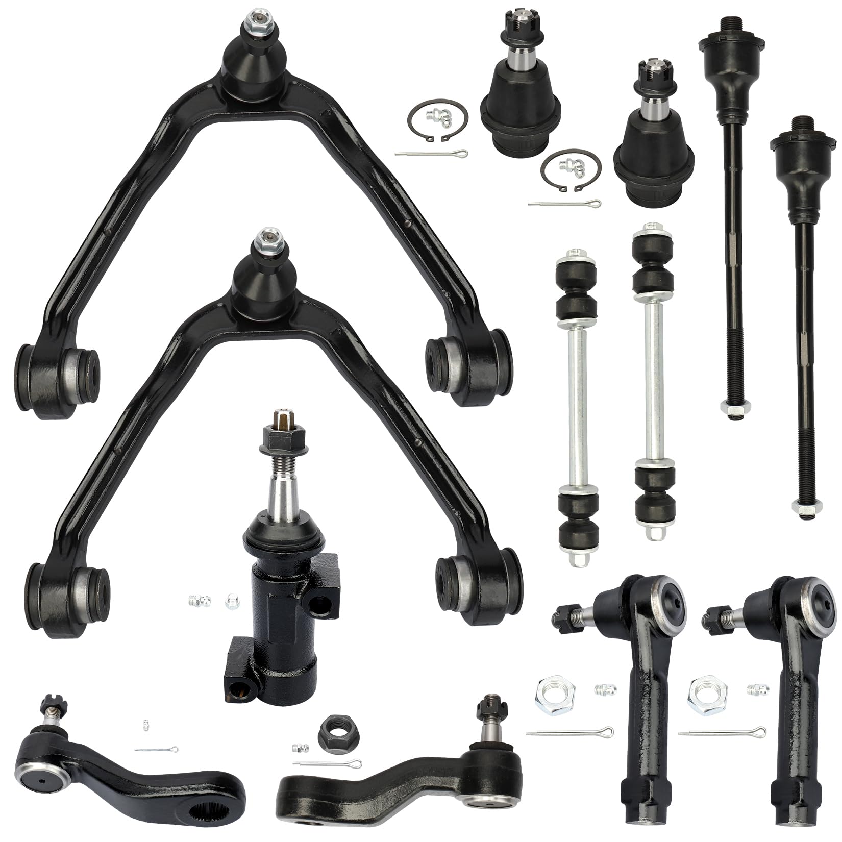 Kit De 12 Piezas De Barras Estabilizadoras Y Rótulas Delanteras Para GMC Avalanche Silverado Sierra 1500
