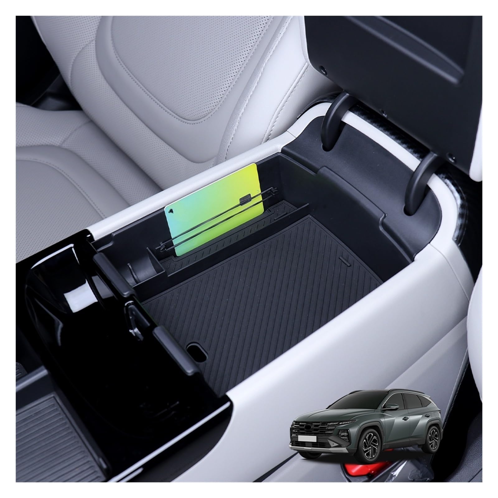 Car Trim Interior for Hyundai for Tucson for NX4 2025 Dashboard Central Console Gear Shift Window Button Air Vent Cover Interior Mouldings(Storage Box)