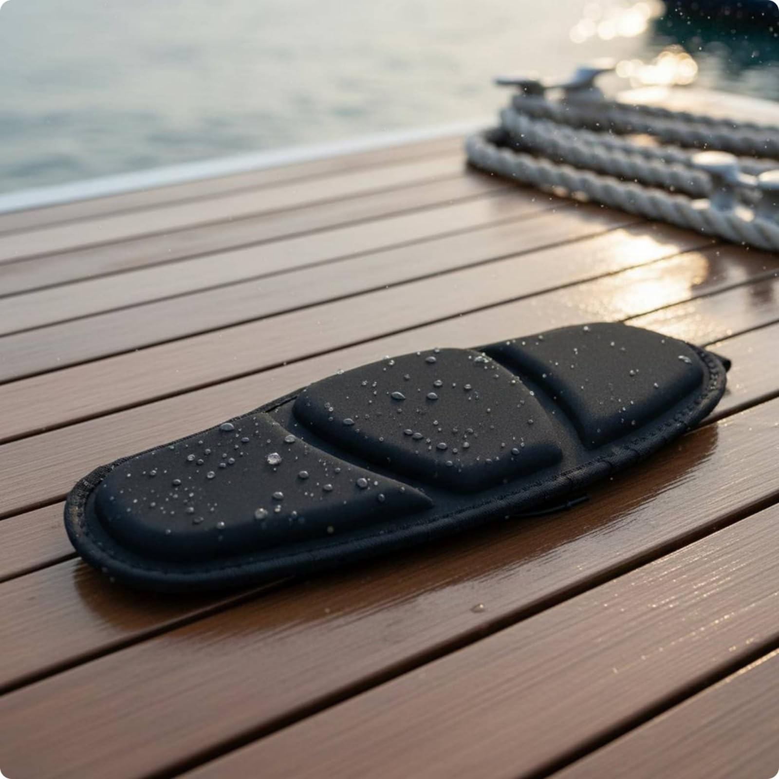 Respaldo Asiento para Kayak con Espuma Acolchada y Cubierta Tela Acabado Mate con Correas y Bucles Traseros para Fijación Segura Durante Navegación en Aguas Tranquilas.