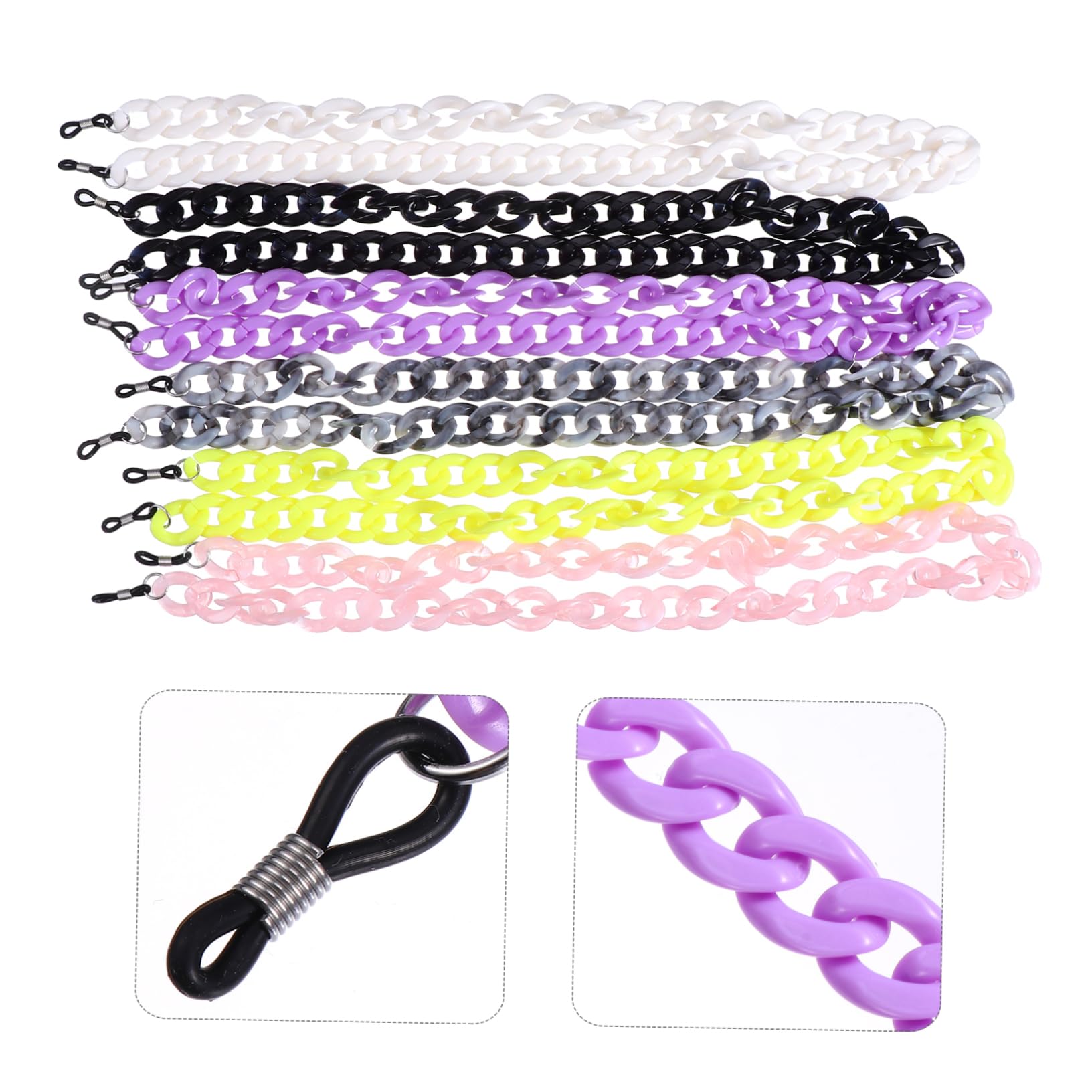 FRCOLOR Brille Maskenkette Kette Zum Aufhängen Der Maske Schutzmaskenhalter Maskenband Seil Zum Aufhängen Der Maske Anti-lost-gesichtsabdeckungs-lanyard Maskenriemen Plastik
