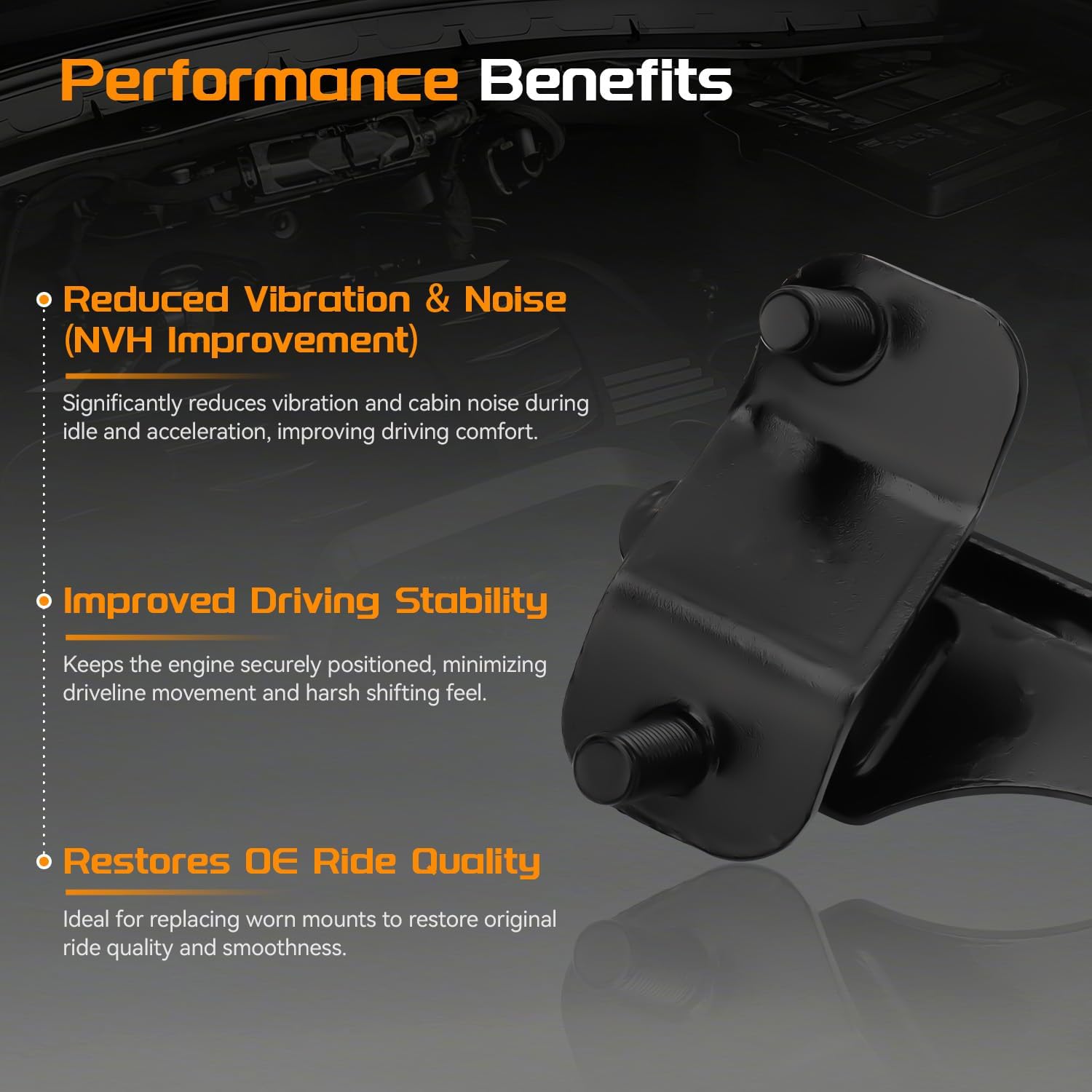 3.5L Engine Motor Mount & Transmission Mount Set Compatible with Honda Pilot 2003 2004 2005; for Acura MDX 2001 2002