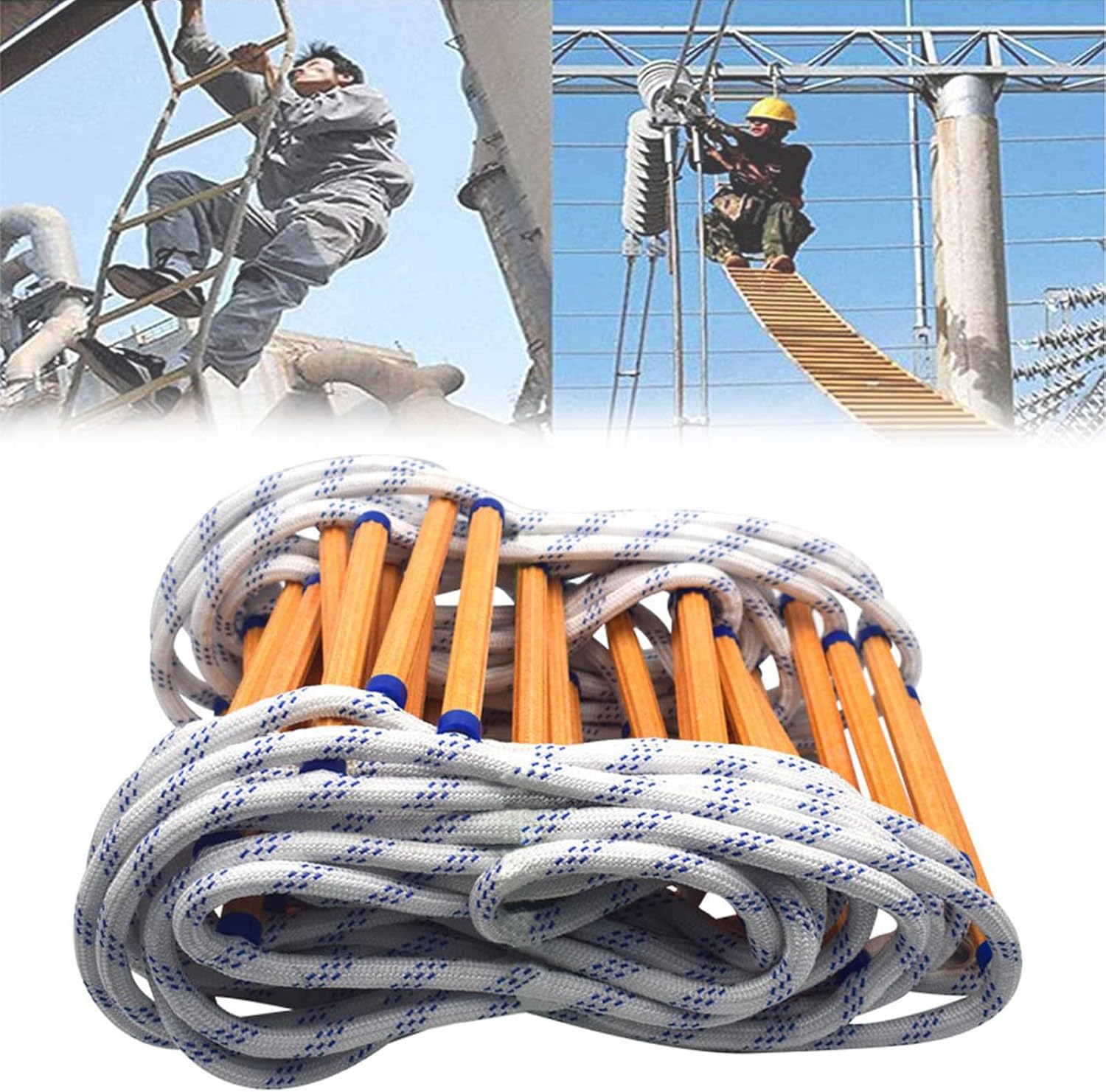 Amick Emergency Fire Ladder, Fire Escape Rope Ladders, 3M