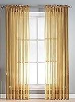 Vista 122 de Sapphire Home - Paneles de cortina (2 unidades), cortinas translúcidas de 54” x 84” (108” de ancho en total), paneles de gasa para dormitorio, sala