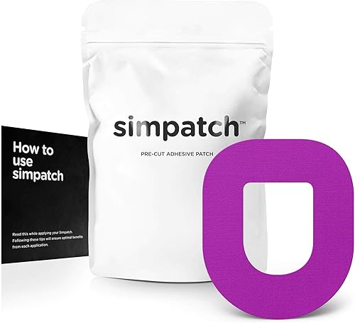 Miniatura 8 de SIMPATCH - Parche adhesivo OmniPod paquete de 25 - Adhesivo impermeable cinta CGM - Múltiples opciones de color