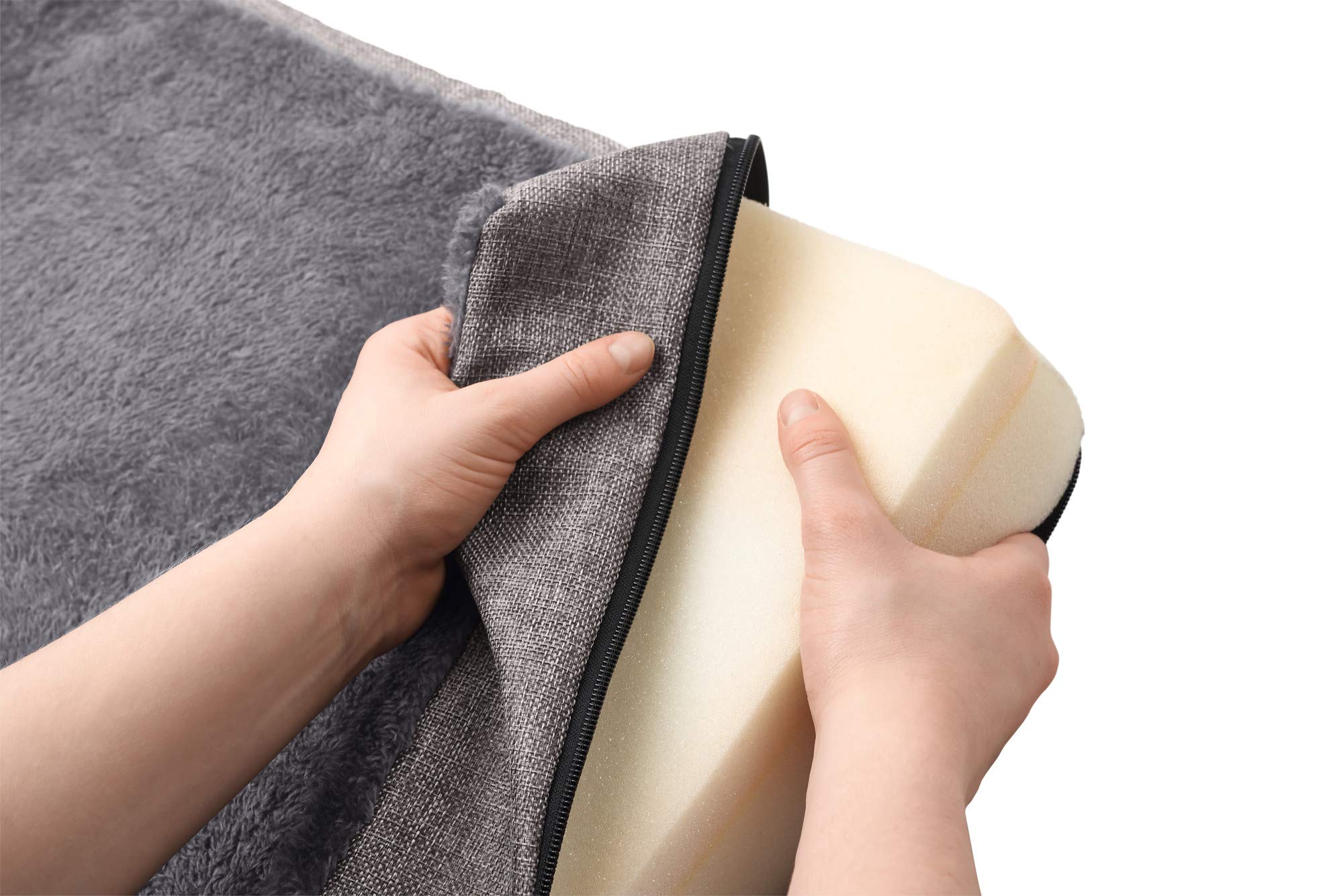 HUNTER TIRANO Orthopädische Hundematte mit Memoryschaum-Matte Farbe grau, Größe M